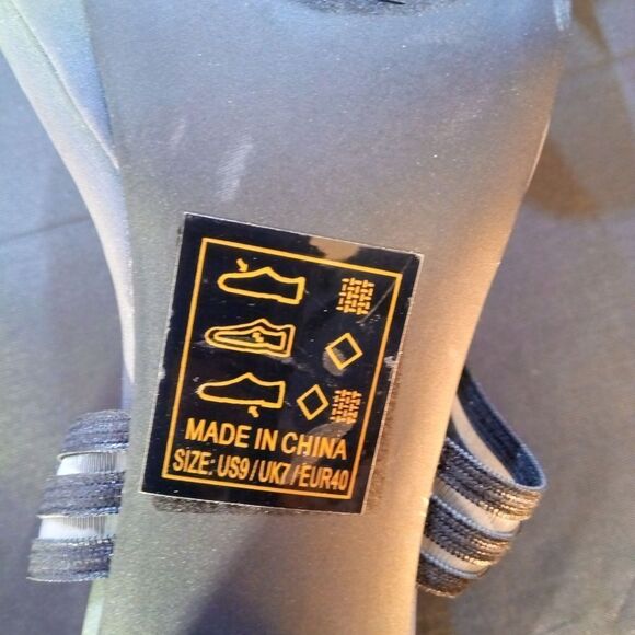 QUPID HIGH HEEL ALMOND OPEN-TOE ELASTIC CRISS-CROSS STRAP SANDAL - Picture 13 of 16